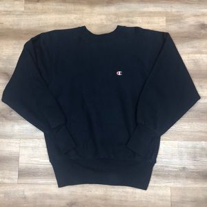 CHAMPION VINTAGE 80s NAVY BLUE REVERSE WEAVE MED